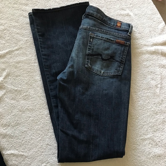 FOR All 7 MANKIND JEANS HIGH WAIST BOOTCUT 28 - Picture 8 of 8